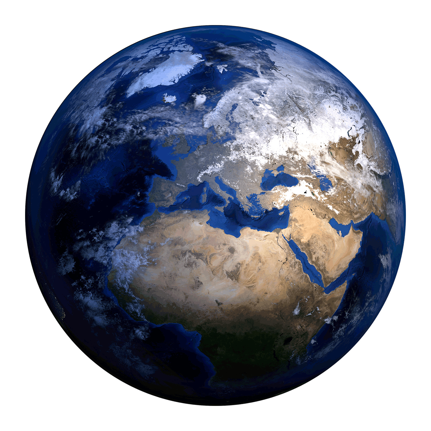 Interactive globe showing travel destinations planned with Ravel